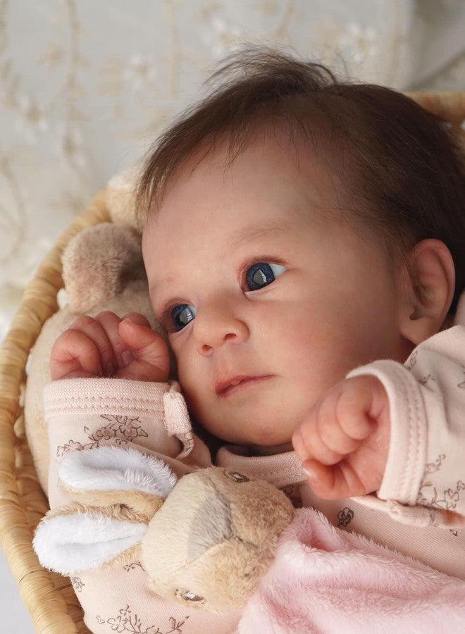 Anano Reborn Baby Dolls Real Life Baby Dolls 19 Inch Realistic Babys Doll Newborn Girl Lifelike Babys Doll Blue Eyes, Reborn Babies, Birthday Gift - Image 3
